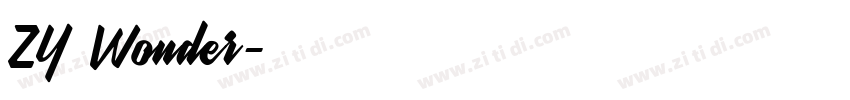 ZY Wonder字体转换